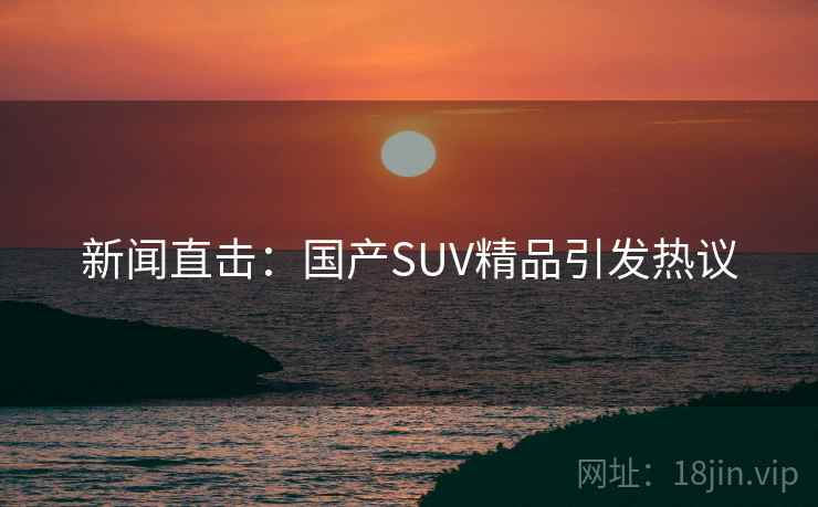 新闻直击:国产SUV精品引发热议 新闻直击:国产SUV精品引发热议